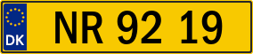 Trailer License Plate